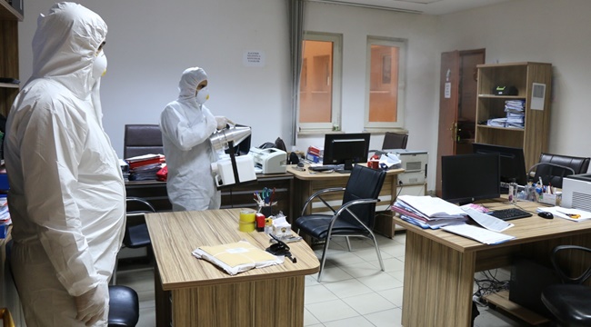 Urfa Adliyesinde Corona Virüsü Temizliği