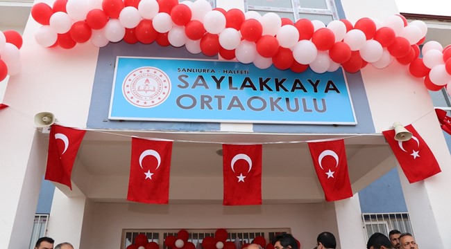 Vali Erin Halfetide Okul Açılışı Gerçekleştirdi
