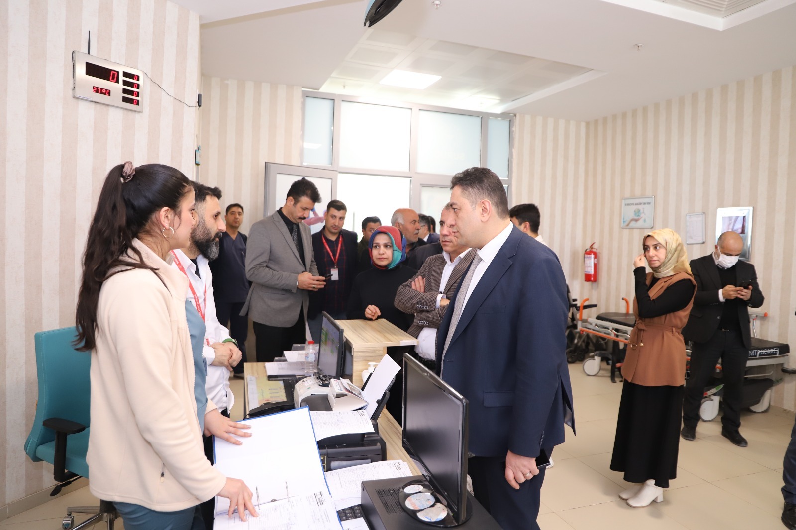 Mesaiye Suruç Devlet Hastanesini Ziyaret Ederek başladı