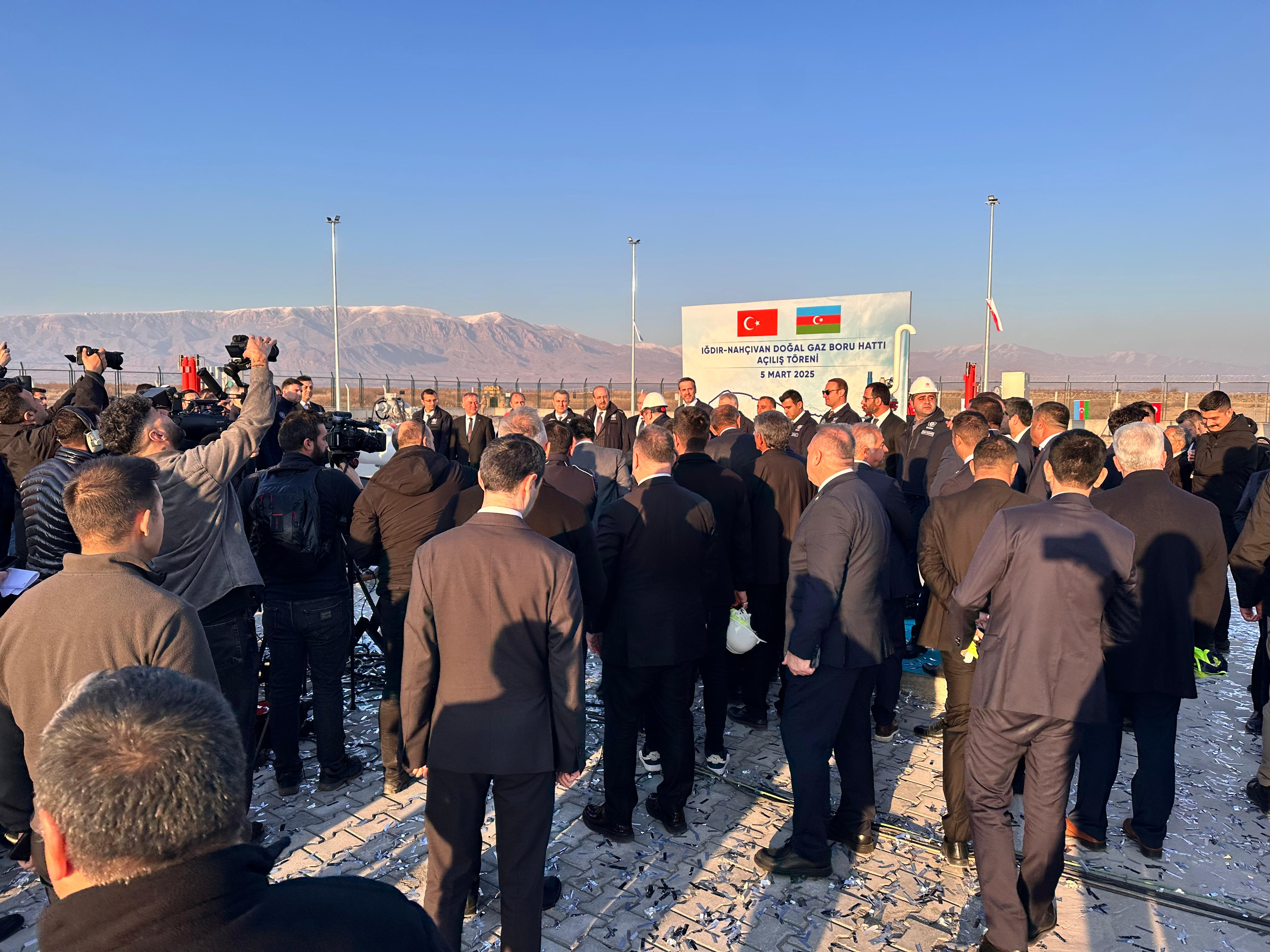 Iğdır-Nahçıvan Doğal Gaz Boru Hattı Açıldı