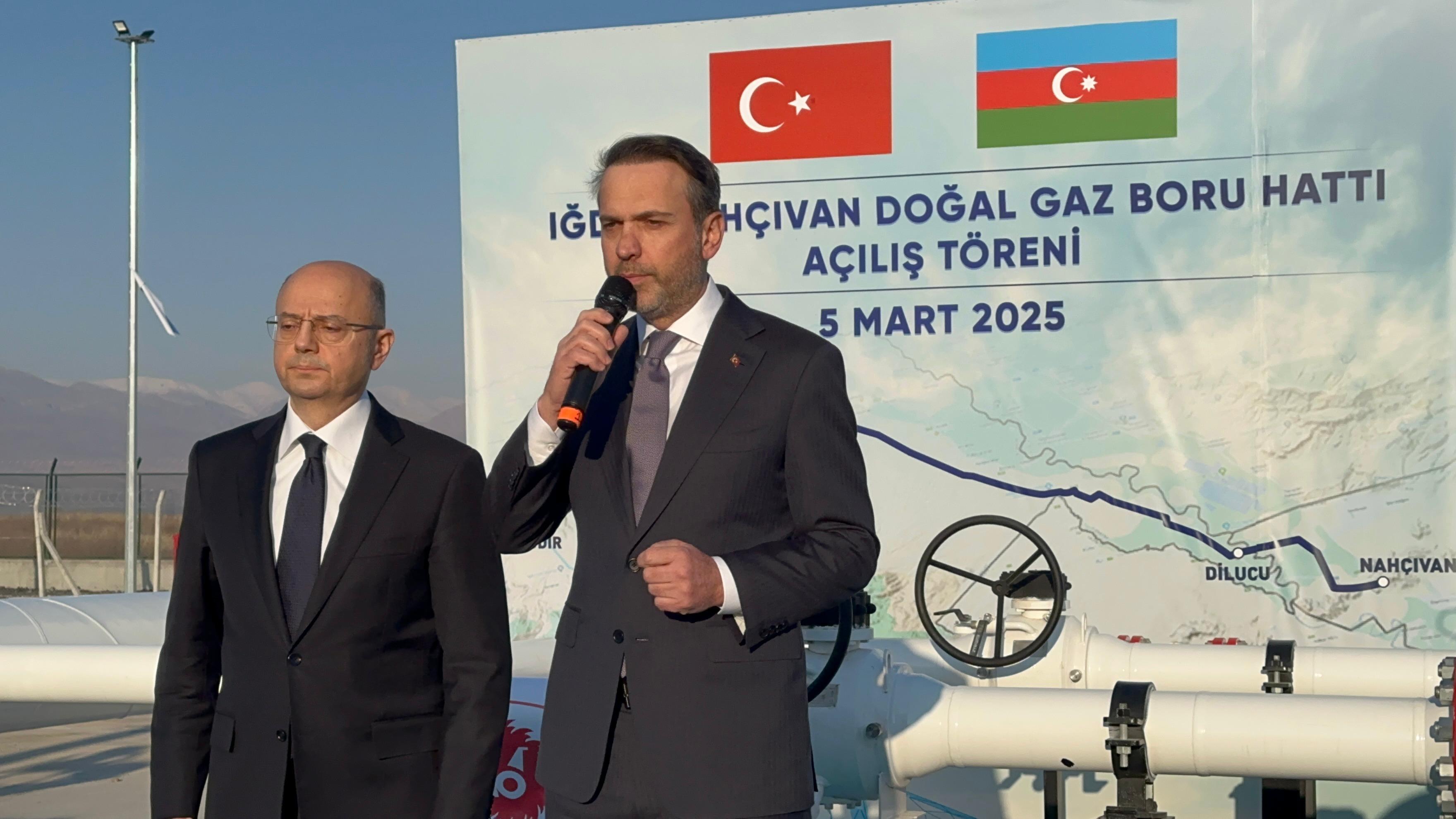 Iğdır-Nahçıvan Doğal Gaz Boru Hattı Açıldı