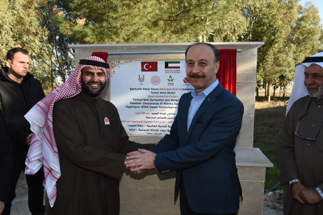 Kuveytli Hayırseverlerden Urfa'ya Bir Okul Daha