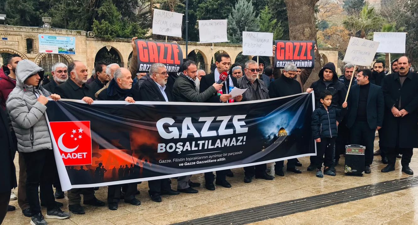 ŞANLIURFA’DA GAZZE BOŞATILAMAZ MİTİNGİ