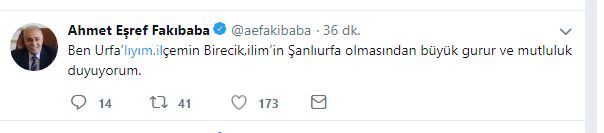 Fakıbaba’dan Birecik ve Halfeti Mektubuna Tepki