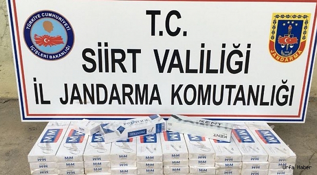 Siirt'te kaçak sigara operasyonu
