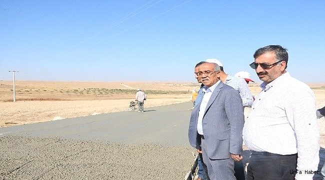 Açar beton yol çalışmalarını inceledi
