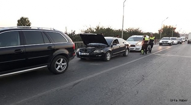 Birecik’te zincirleme kaza:1 yaralı