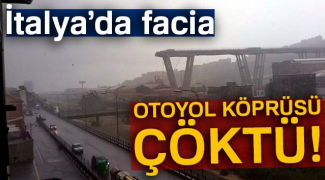 İtalya'da köprü çöktü