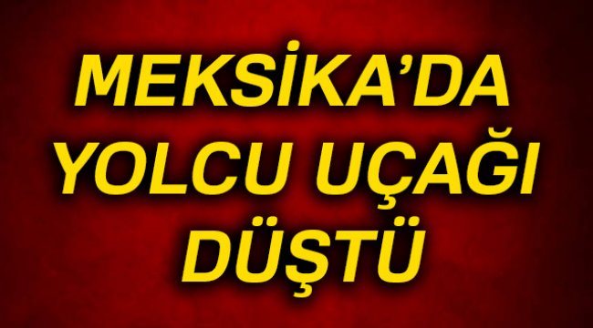 Meksika'da yolcu uçağı düştü