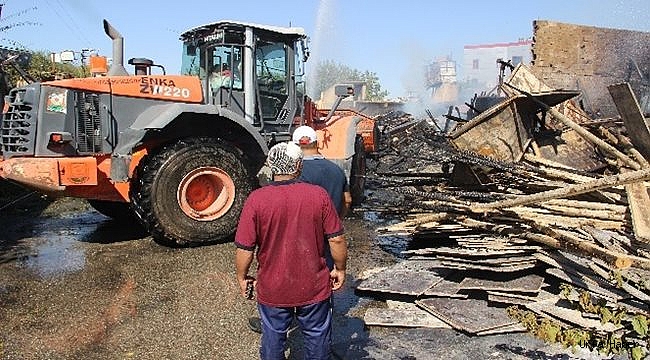 Şanlıurfa’da yangın sonrası hasar tespiti çalışmaları başlatıldı