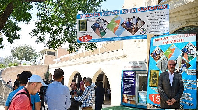 Şanlıurfa'da Somalili hafızlar için Kur'an-ı Kerim kampanyası