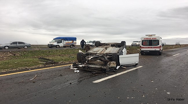 Şanlıurfa'da otomobil devrildi: 2 yaralı