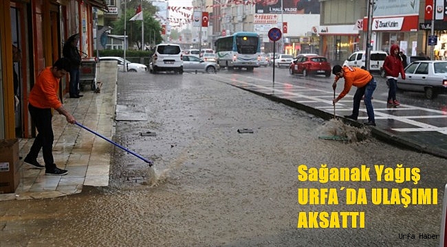 Şanlıurfa'da sağanak yağış ulaşımı aksattı