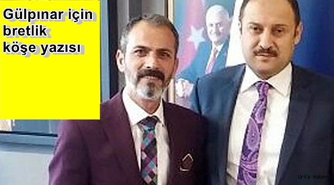 Gülpınar için ibretlik köşe yazısı
