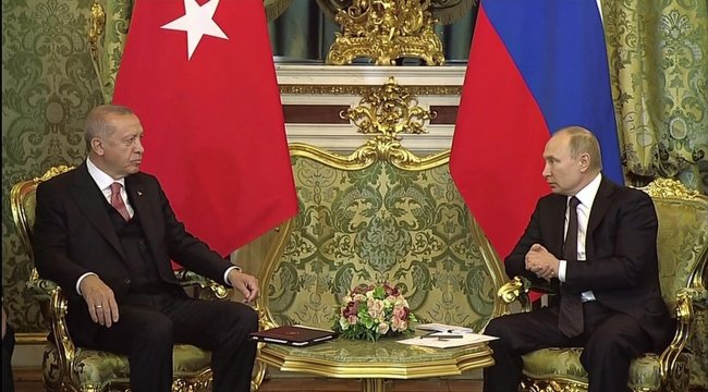 Cumhurbaşkanı Erdoğan ile Putin görüşüyor