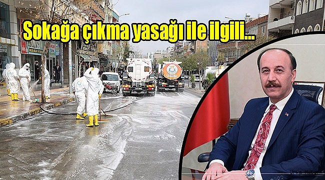 Vali Erin Urfa’da karantinalı yerleri açıkladı