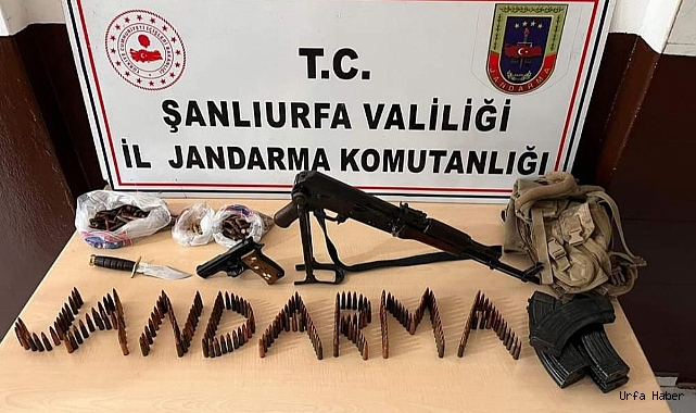 Borudan uzun namlulu silah ve mühimmat çıktı