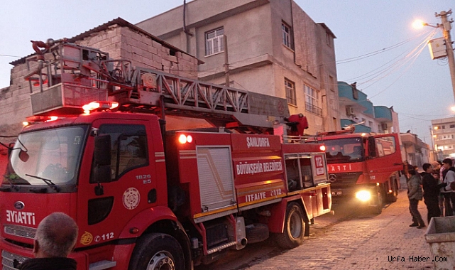 ŞANLIURFA'DA EV YANGINI: 1 YARALI