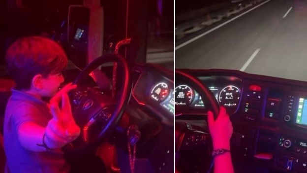 Trafikte Oyuncak Değil, Gerçek Tır!