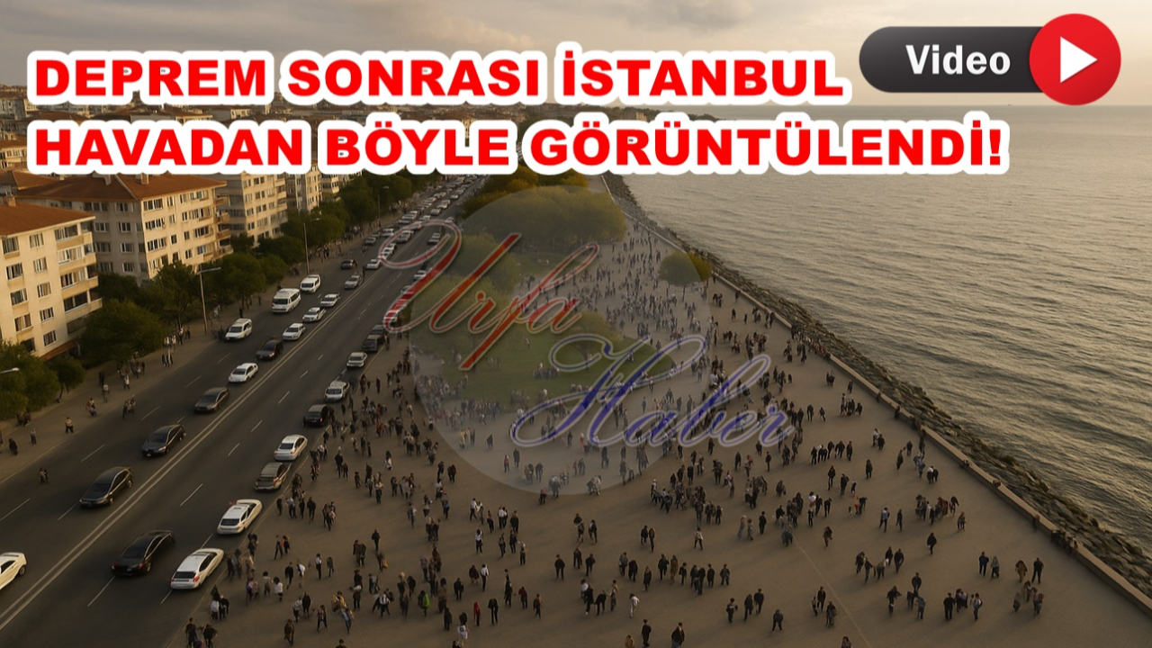 Deprem Sonrası İstanbul Havadan Böyle Görüntülendi!