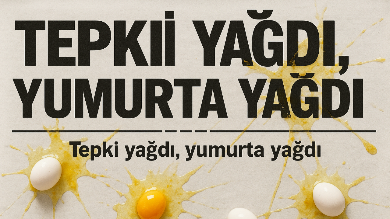 Tepki Yağdı, Yumurta Yağdı