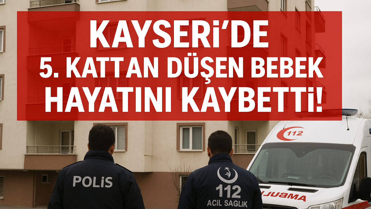 Kayseri’de 5. Kattan Düşen Bebek Hayatını Kaybetti