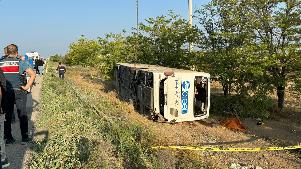 Konya-Adana Yolunda Can Pazarı: Otobüs Şarampole Uçtu