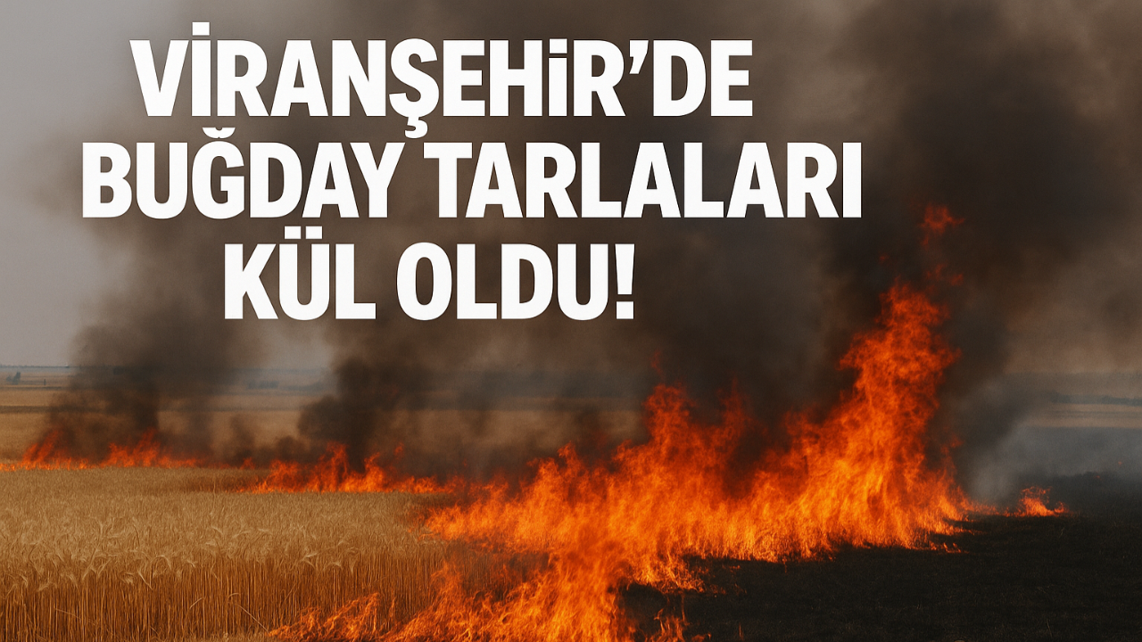 Viranşehir’de Buğday Tarlaları Kül Oldu!