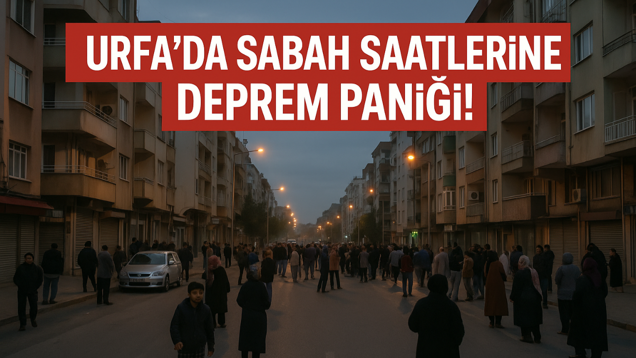 Şanlıurfa’da Sabah Saatlerinde Deprem Paniği!