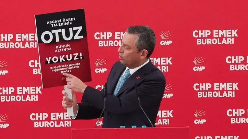 Özgür Özel: Asgari Ücret 30.205 Lira Olmalı