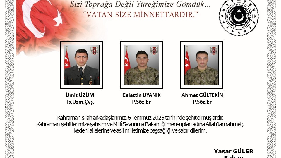 Şehit Olan Asker Sayısı 8 Oldu...