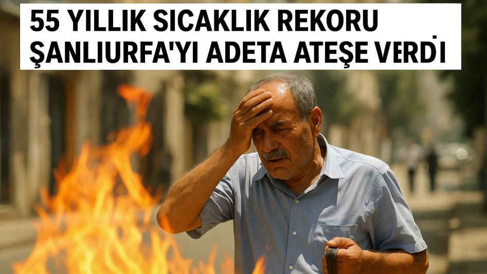 55 Yıllık Sıcaklık Rekoru Şanlıurfa'yı  Adeta Ateşe Verdi!