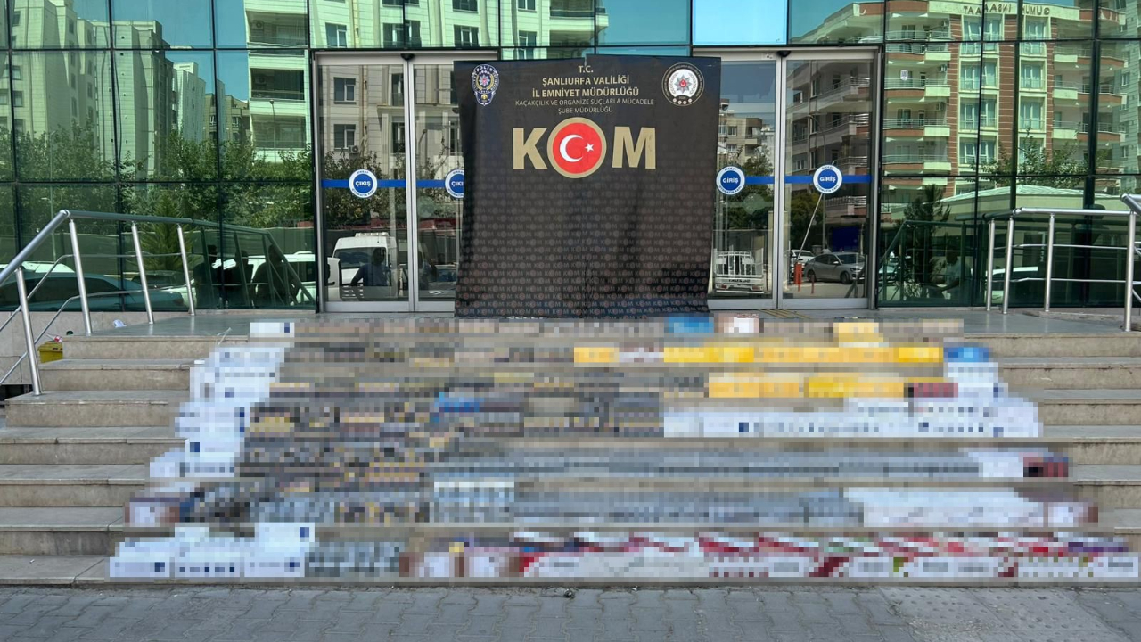 Şanlıurfa’da 55 Bin Paket Kaçak Sigara Ele Geçirildi!