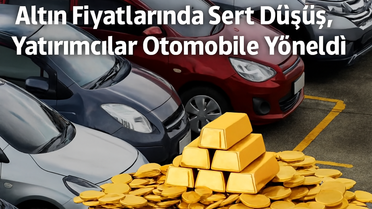 Altın Fiyatlarında Sert Düşüş, Yatırımcılar Otomobile Yöneldi