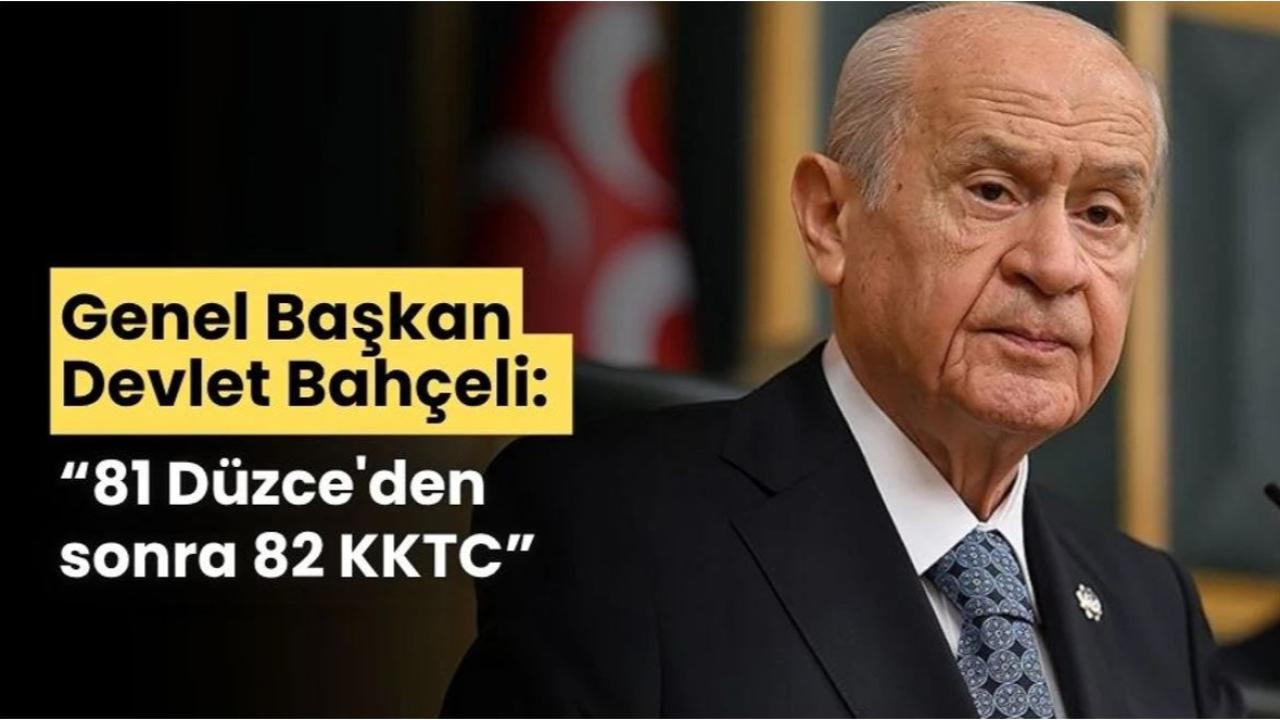 Bahçeli: “Kıbrıs Milli Davamızdır, Geri Dönüş Yok”