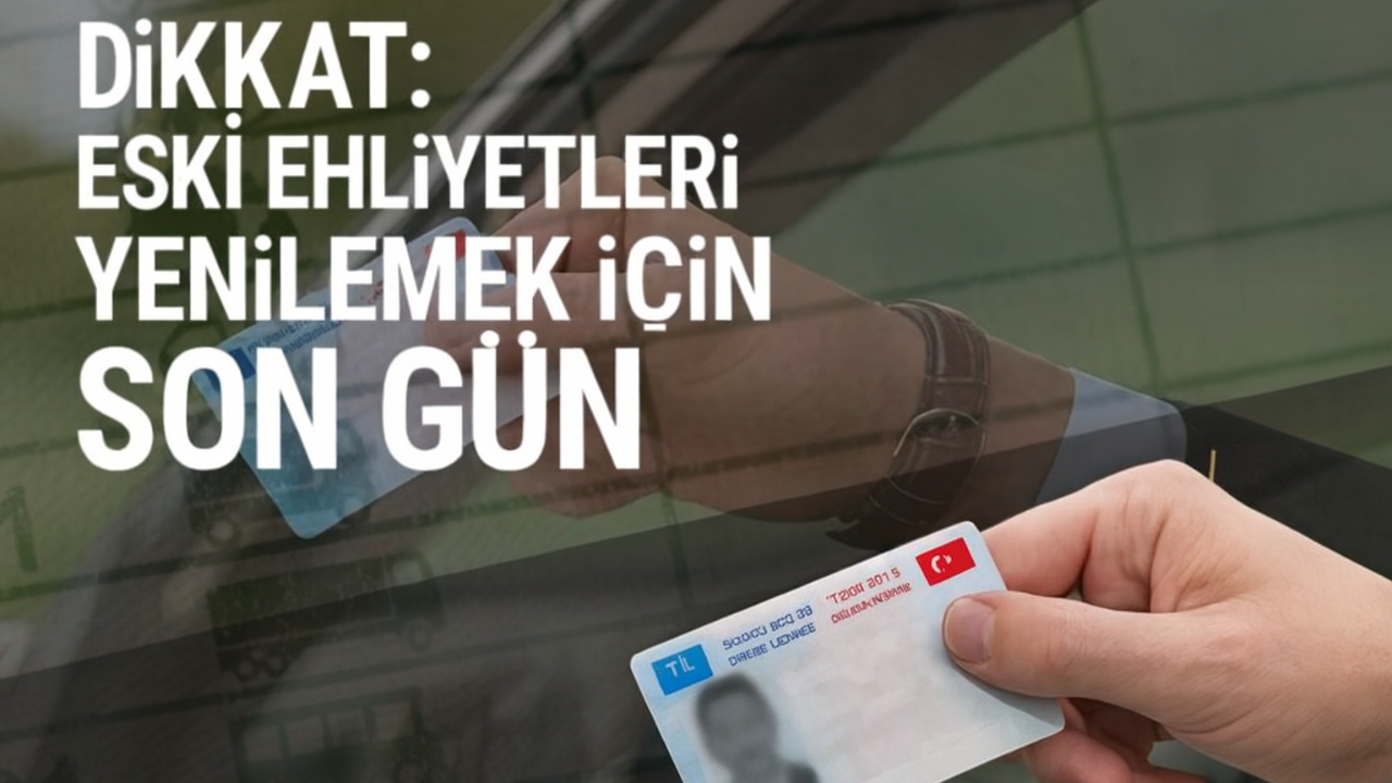 Dikkat: Eski Ehliyetleri Yenilemek İçin Son Gün