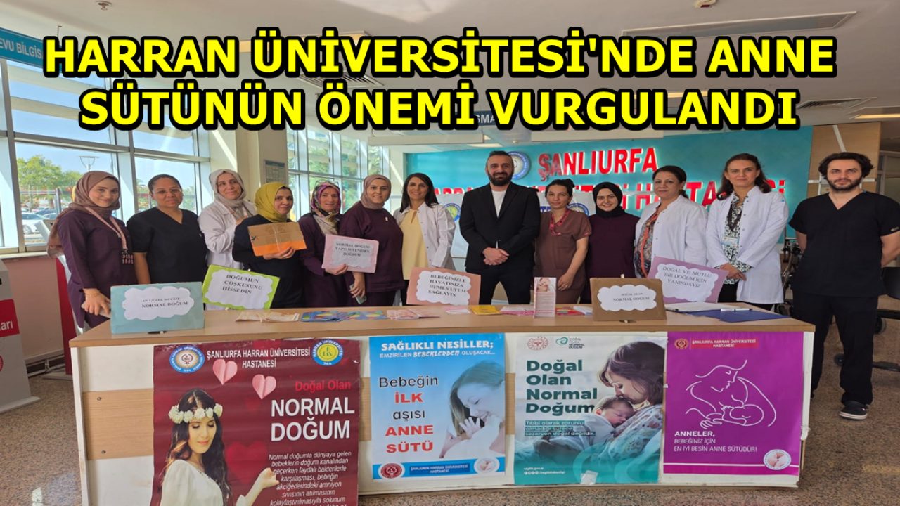 Harran Üniversite'sinde Anne Sütünün Önemi Vurgulandı
