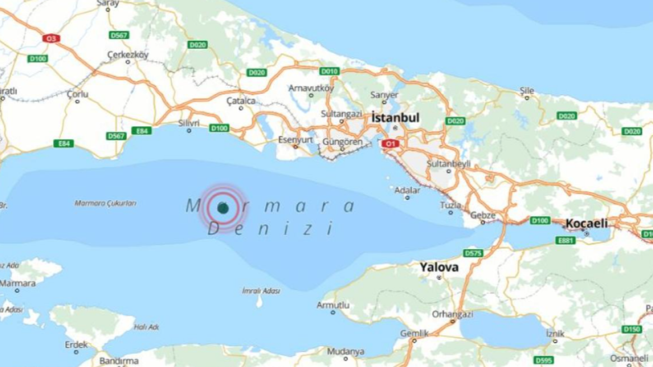 Marmara'da 5 Büyüklüğünde Deprem: İstanbul'dan da Hissedildi