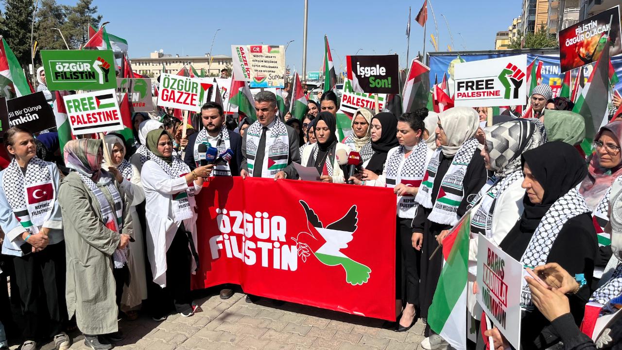 Şanlıurfa'da Kadınlar Gazze İçin Tek Yürek Oldu