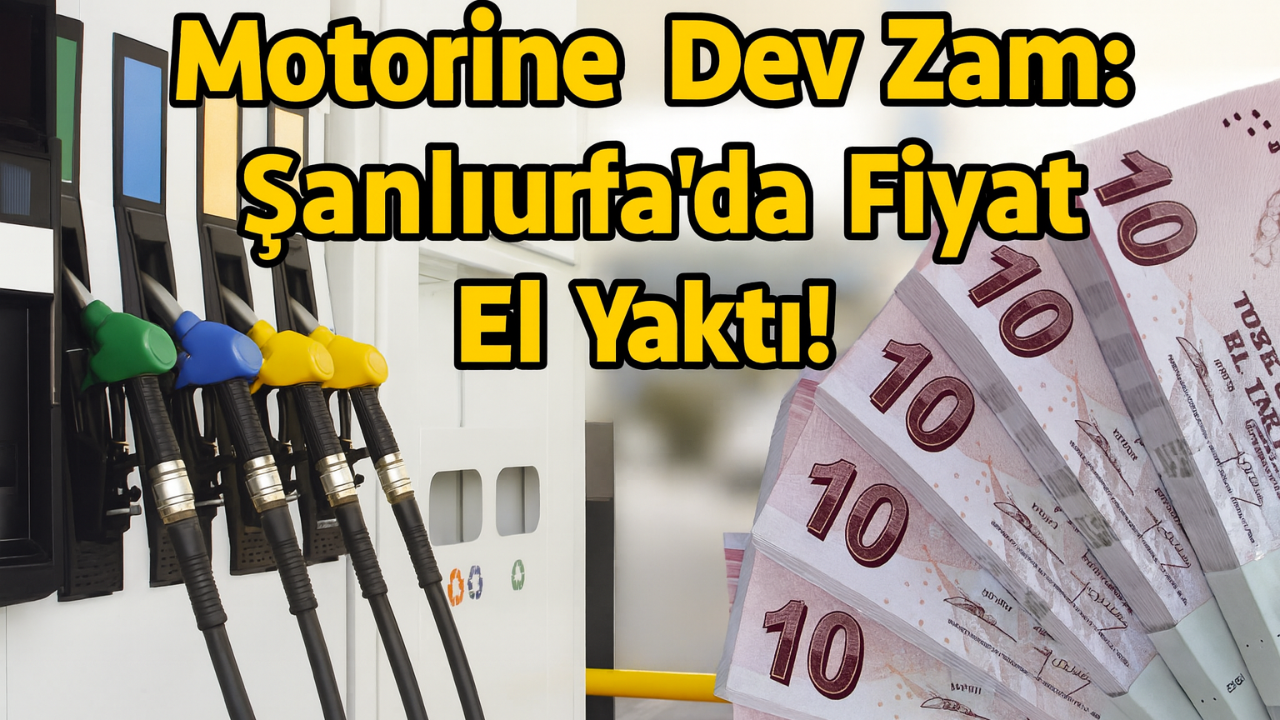 Motorine Dev Zam: Şanlıurfa’da Fiyat El Yaktı!
