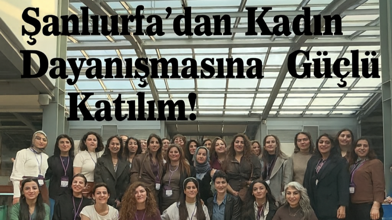 Şanlıurfa 'dan Kadın Dayanışmasına Güçlü Katılım!