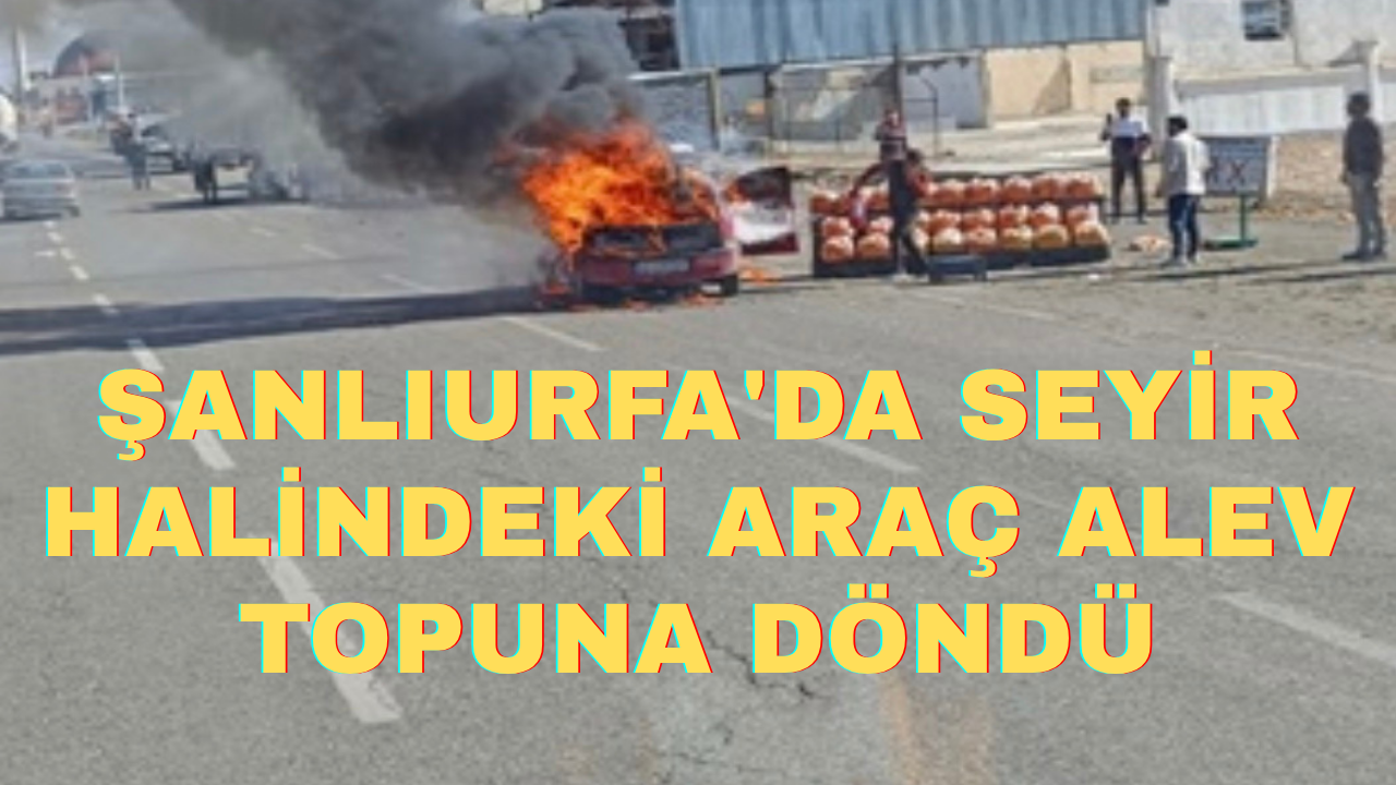 Şanlıurfa'da Seyir Halindeki Araç Alev Topuna Döndü