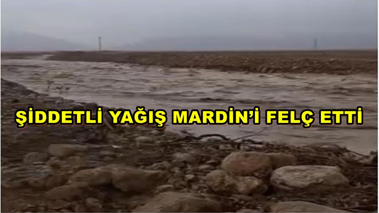 Şiddetli Yağış Mardin'i  Felç Etti