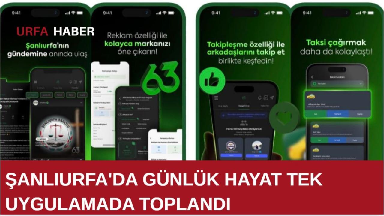 Şanlıurfa'da Günlük Hayat Tek Uygulamada Toplandı