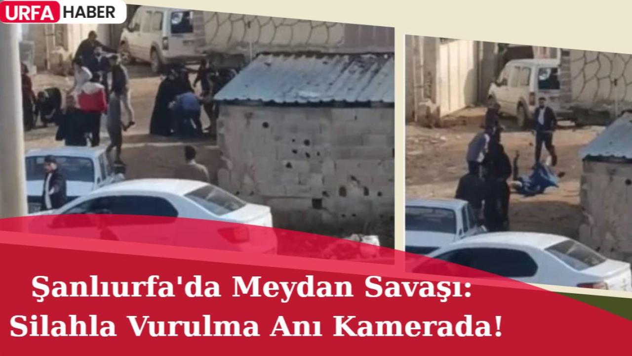 Şanlıurfa'da Meydan Savaşı: Silahla Vurulma Anı Kamerada!