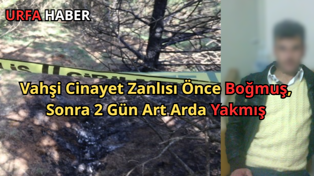 Vahşi Cinayet Zanlısı Önce Boğmuş, Sonra 2 Gün Art Arda Yakmış