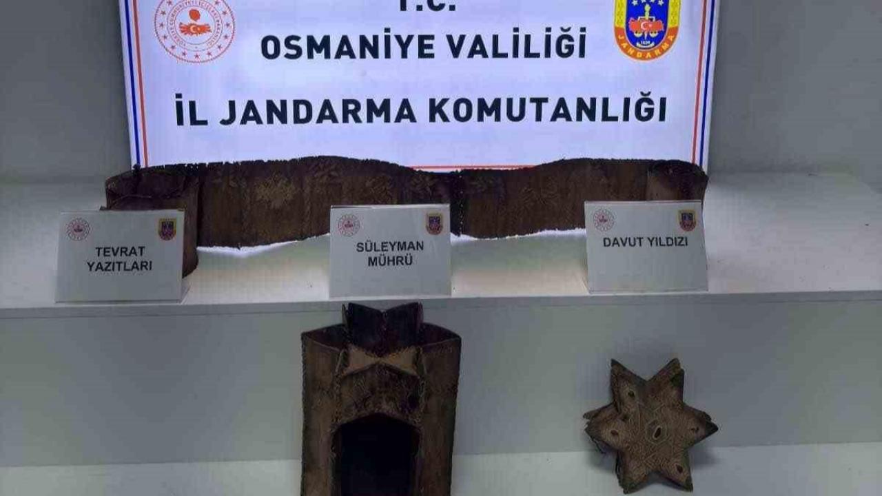 Osmaniye’de Süleyman mührü ve Tevrat içeren tarihi yazıt ele geçirildi!