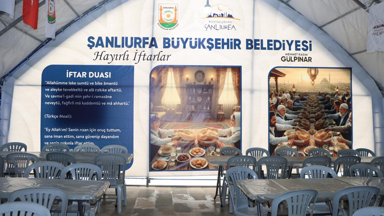 Urfa'da 2 bin 500 kişilik iftar çadırı!