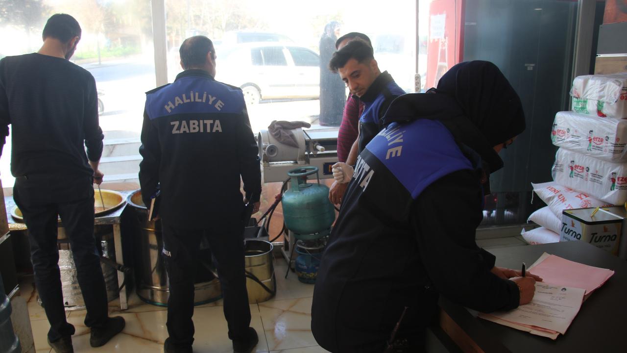 Urfa'da tatlıcılara yönelik denetim!