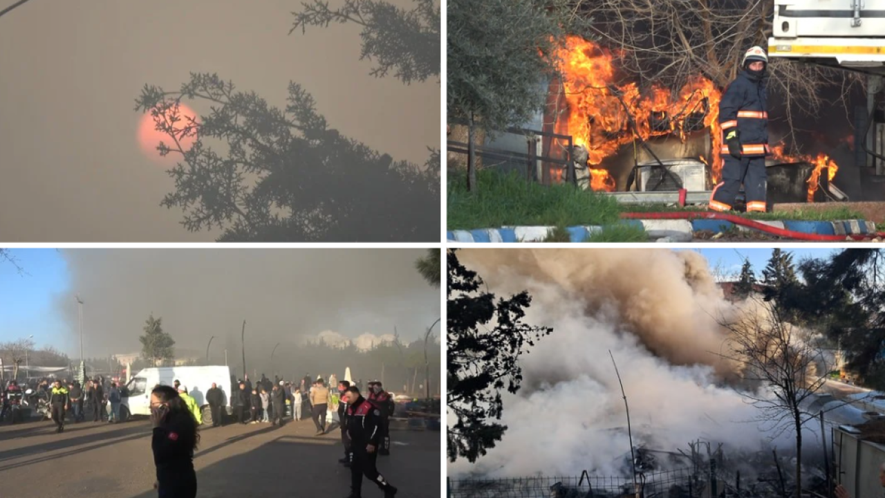 STK'ya ait prefabrik yapıda yangın!
